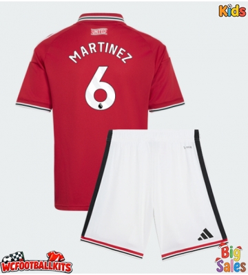 Manchester United Lisandro Martinez #6 Replica Home Stadium Kit for Kids 2026-27 Short Sleeve (+ pants)